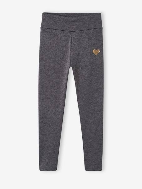 Ensemble sport sweat en molleton + legging matière technique fille rose poudré 3 - vertbaudet enfant 