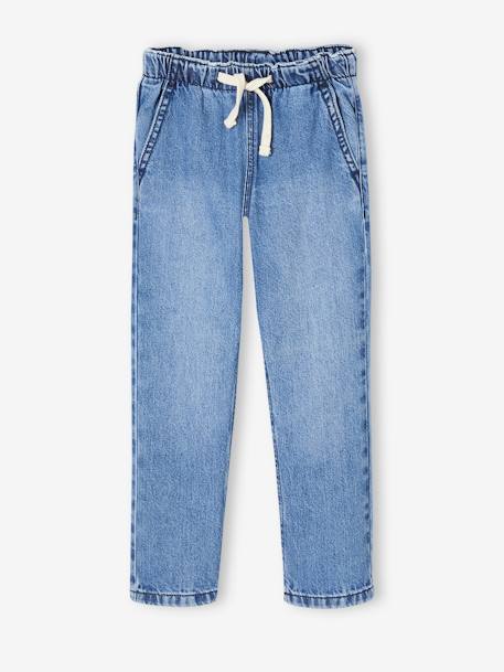 Jean large facile à enfiler garçon denim brut+stone 12 - vertbaudet enfant 