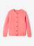 Gilet loose en maille mousseuse fille rose bonbon 3 - vertbaudet enfant 