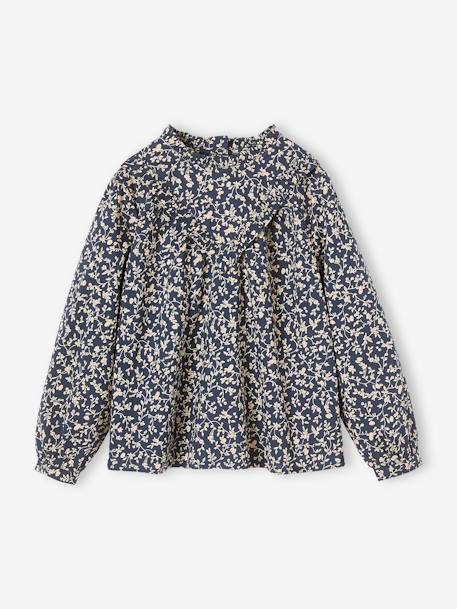 Blouse victorienne motifs fleurs fille  - vertbaudet enfant