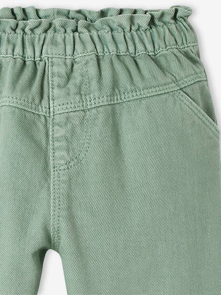 Pantalon en twill bébé taille élastiquée vert 3 - vertbaudet enfant 