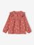 Blouse volantée en gaze de coton fille terracotta+vert 1 - vertbaudet enfant 