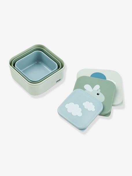 Lot de 3 boîtes DONE BY DEER Deer Friends Bleu + moutarde + vert+rose nude+vert 9 - vertbaudet enfant 