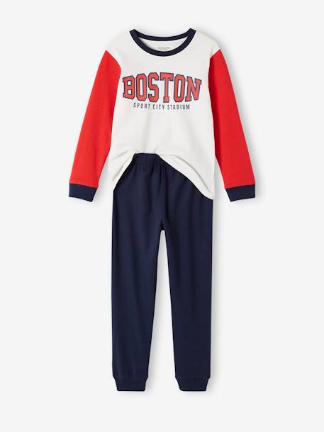 Lot de 2 pyjamas 'Sport US' garçon marine 2 - vertbaudet enfant 