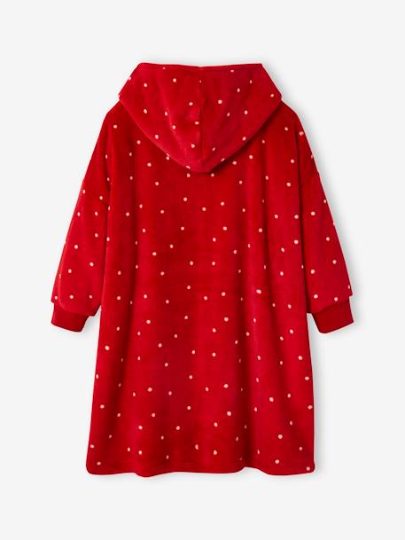 Robe de chambre plaid en velours et polaire noël fille rouge 2 - vertbaudet enfant 