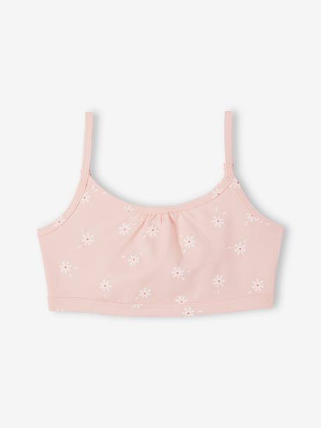 Lot de 2 brassières marguerites fille gris chiné 2 - vertbaudet enfant 