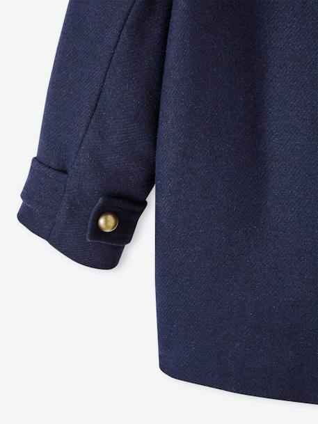 Manteau officier en drap de laine fille marine 6 - vertbaudet enfant 