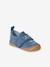 Chaussons scratchés bébé en toile denim bleu jean 1 - vertbaudet enfant 