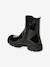 Boots vernies zippées et élastiquées junior noir 3 - vertbaudet enfant 