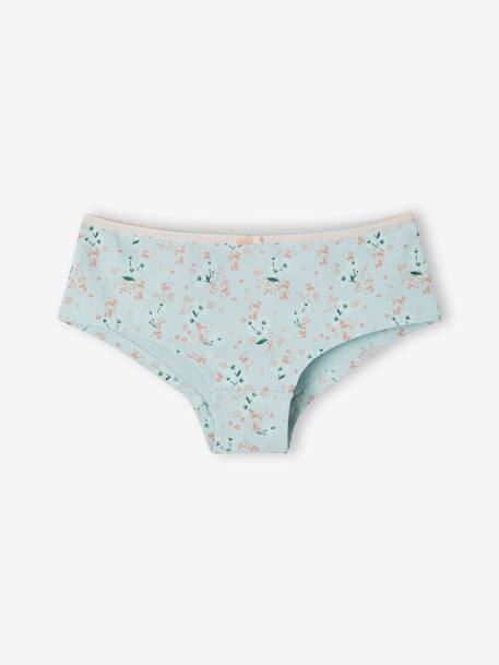 Lot de 5 shorties fille flowers rose poudré 6 - vertbaudet enfant 