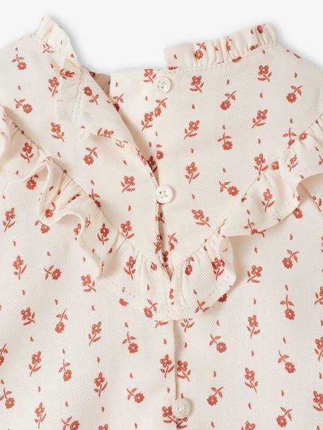 Blouse fluide bébé fleurie écru 4 - vertbaudet enfant 