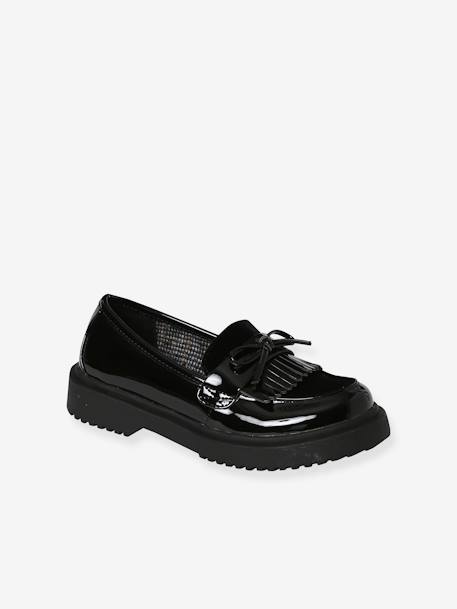 Mocassins vernis junior noir 2 - vertbaudet enfant 