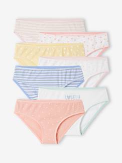 Lot de 7 culottes fille fantaisie BASICS  - vertbaudet enfant