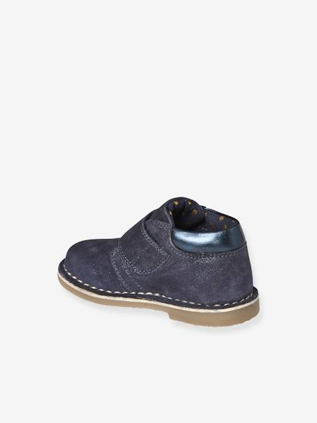 Boots scratchées en cuir irisé bébé marine 3 - vertbaudet enfant 