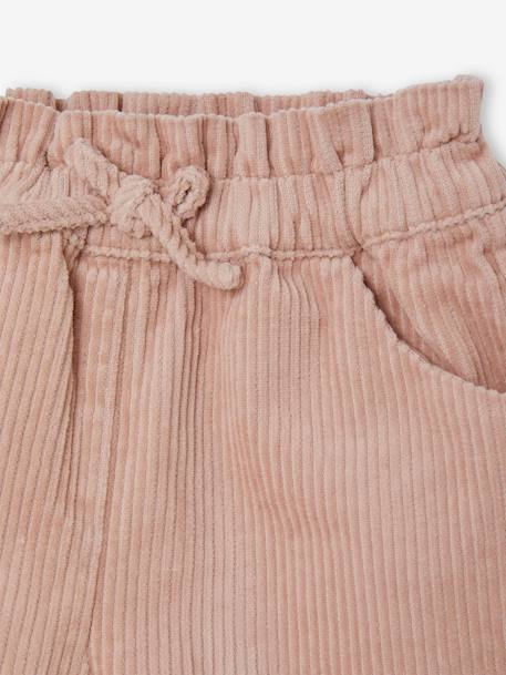 Short en velours côtelé bébé fille marine+noisette+rose poudré 12 - vertbaudet enfant 