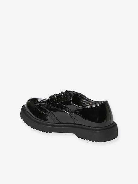 Derbies vernies semelle crantée enfant noir 5 - vertbaudet enfant 