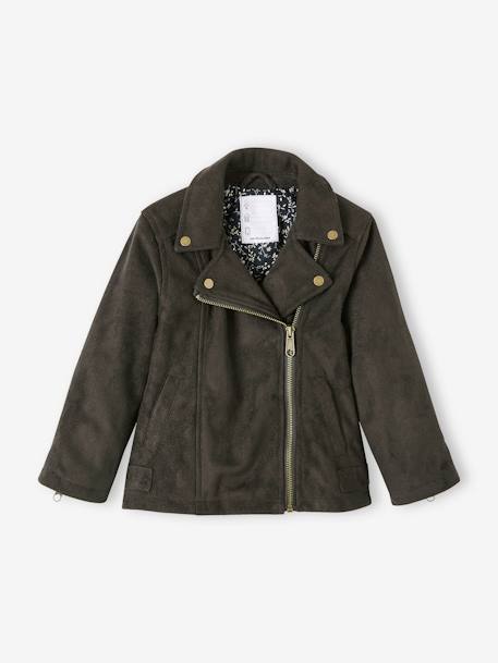 Veste fille en nubuck  - vertbaudet enfant