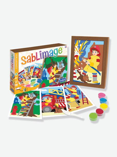 Sablimage Concept Box - SENTOSPHERE Animaux de la ferme+Licornes+Pompiers 3 - vertbaudet enfant 