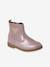 Boots coeur en cuir fille collection maternelle bronze+rose 6 - vertbaudet enfant 