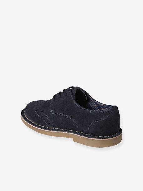 Derbies lacées en cuir enfant marine 4 - vertbaudet enfant 