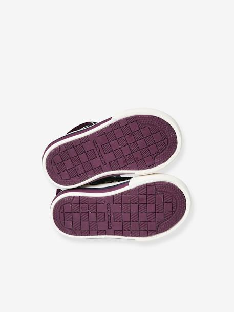 Baskets montantes lacées et zippées bébé violet imprimé 5 - vertbaudet enfant 