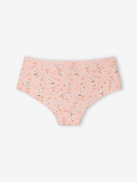 Lot de 5 shorties fille flowers rose poudré 7 - vertbaudet enfant 