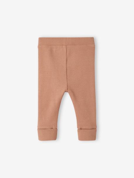 Legging évolutif bébé BASICS beige+cappuccino+jaune d'or+marine 5 - vertbaudet enfant 