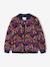 Blouson matelassé style bomber motifs fleurs fille bleu nuit 1 - vertbaudet enfant 