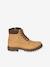 Boots crantées lacées et zippées cuir junior camel 2 - vertbaudet enfant 