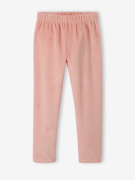 Lot de 2 pyjamas 'love' en velours fille vieux rose 5 - vertbaudet enfant 