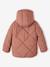 Doudoune à capuche doublée sherpa fille blush+marine 6 - vertbaudet enfant 