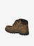 Boots scratchées et zippées en cuir enfant collection maternelle kaki 3 - vertbaudet enfant 