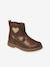 Boots coeur en cuir fille collection maternelle bronze+rose 1 - vertbaudet enfant 