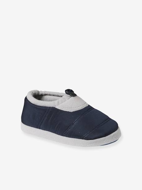 Chaussons réglables enfant textile matelassé bleu 1 - vertbaudet enfant 