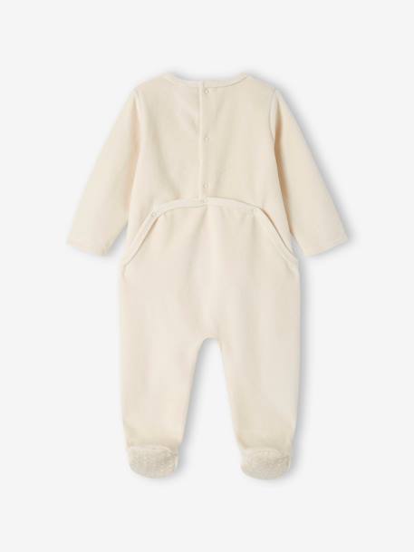 Dors-bien bébé garçon Disney® Winnie l’Ourson en velours vanille 2 - vertbaudet enfant 