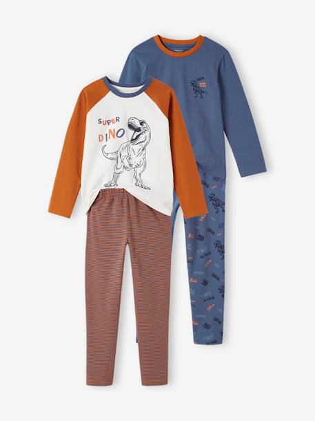 Lot de 2 pyjamas dino garçon  - vertbaudet enfant