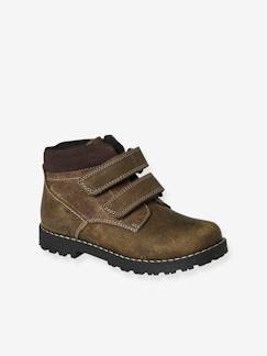 Boots scratchées et zippées en cuir enfant collection maternelle  - vertbaudet enfant