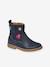 Boots en cuir fille collection maternelle marine 1 - vertbaudet enfant 