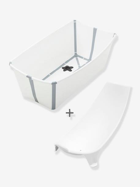 Ensemble baignoire Flexi Bath + transat de bain STOKKE écru+Sandy beige 1 - vertbaudet enfant 