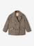 Manteau en lainage carreaux fille doublé sherpa carreaux beige 1 - vertbaudet enfant 