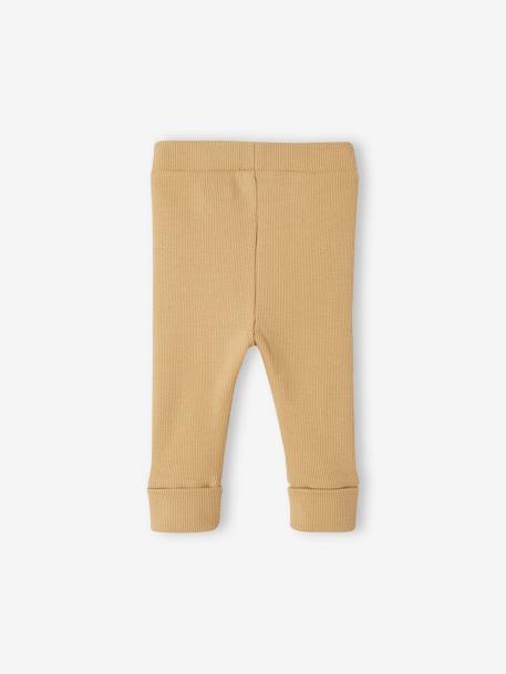 Legging évolutif bébé BASICS beige+cappuccino+jaune d'or+marine 8 - vertbaudet enfant 