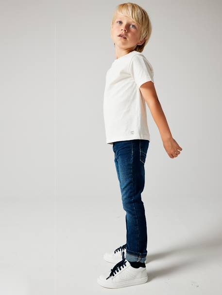 Jean droit MorphologiK MEDIUM 'waterless' garçon DENIM BRUT+STONE 3 - vertbaudet enfant 