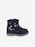 Boots zippées en cuir imprimé bébé bleu imprimé 2 - vertbaudet enfant 