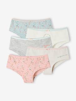 -Lot de 5 shorties fille flowers