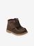 Bottines en cuir scratchées et zippées bébé marron 1 - vertbaudet enfant 