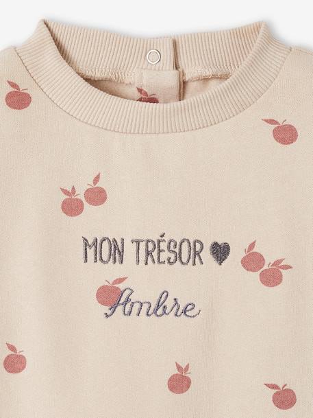 Ensemble robe + legging bébé personnalisable beige doré+rose+vert d'eau+vert sauge 6 - vertbaudet enfant 