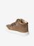 Baskets MID cuir scratchées fille collection maternelle beige doré 3 - vertbaudet enfant 