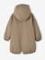 Parka à capuche fille doublée imitation fourrure kaki+vieux rose 3 - vertbaudet enfant 