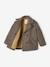 Manteau en lainage carreaux fille doublé sherpa carreaux beige 2 - vertbaudet enfant 