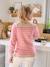 Pull rayé col tunisien grossesse et allaitement beige poudré 7 - vertbaudet enfant 